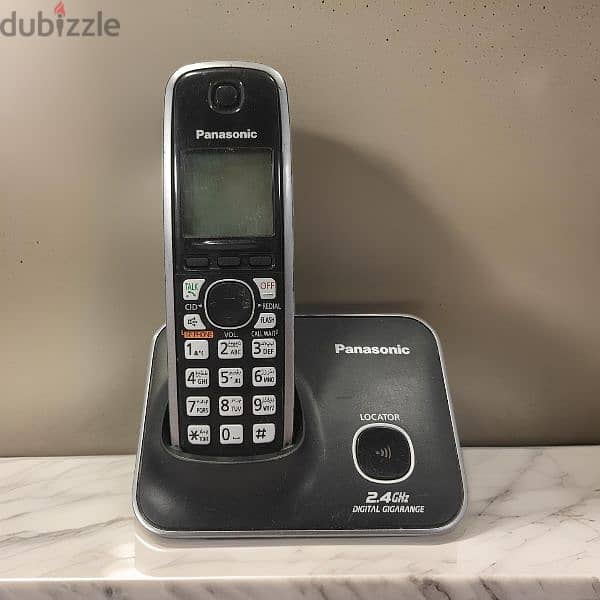 للبيع تليفون ارضي لا سلكي باناسونيك Panasonic كسر زيرو استخدام شهرين 0