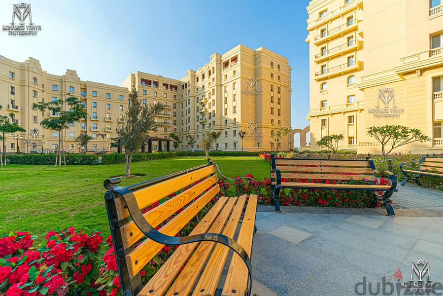 apartment 225 sqm / 3 bedrooms fully finished  for sale in new garden city -new capital cairo with 50% cash discount & installment 8 years 6