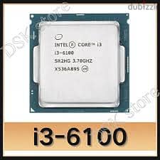 معالج  Core i3 6100 3.7GHZ 0