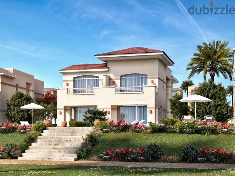 Twin house villa for sale, fully finished, in the most prestigious resorts in Sokhna Hills 7