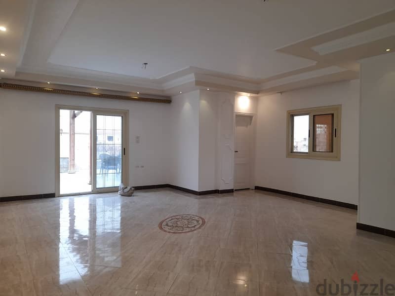 Roof apartment for rent with kitchen, Al-Yasmine Settlement, near Sadat and Benzema axis, Fuel Up  View Garden 0