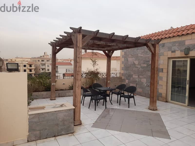 Roof apartment for rent with kitchen, Al-Yasmine Settlement, near Sadat and Benzema axis, Fuel Up  View Garden 8