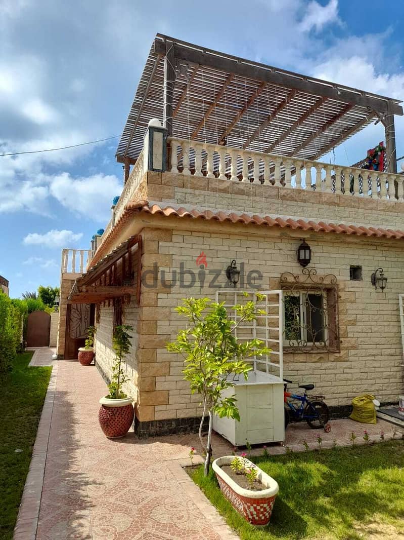 standalone villa for sale Fully finished fully furnished with american kitchen very prime location direct sea view in El Shorouk Beach Village 6