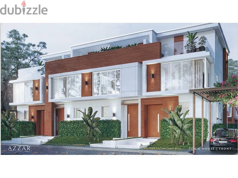 Townhouse for sale, with a down payment of 875,000, installments for 8 years, in Azzar Island, North Coast, Ras El Hekma 3