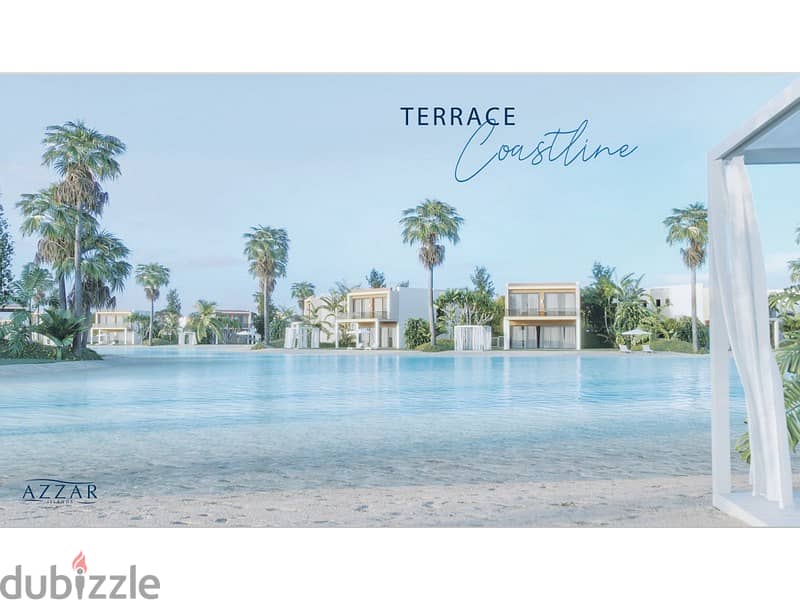 Townhouse for sale, with a down payment of 875,000, installments for 8 years, in Azzar Island, North Coast, Ras El Hekma 7