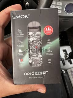 Smok nord pro vape mod/pod kit with box and charging cable