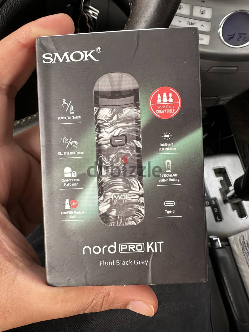 Smok nord pro vape mod/pod kit with box and charging cable 0