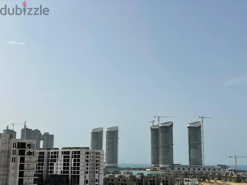 ready to move 238 sqm finished apartment in Mazarine North Coast in Amazing Location and View directly in front of Al Masa Hotel and minutes from New 5