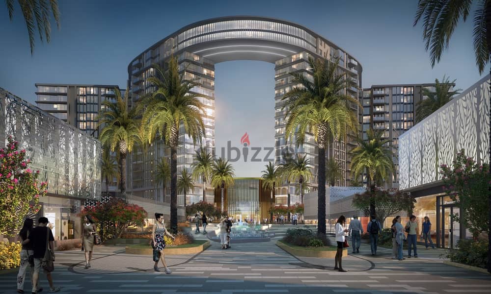 apartment 110 meters view landscape Fully finished + air conditioners + kitchen in Al Sheikh Zayed Ora Zed West  Delivery  2026 4