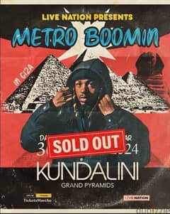 Metro Boomin’ 30th April Concert Tickets GA