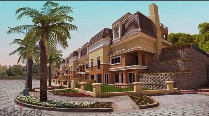 For sale, s_villa, in the heart of the Fifth Settlement, next to Madinaty, in installments in Sarai Compound, with a 10% down payment 1