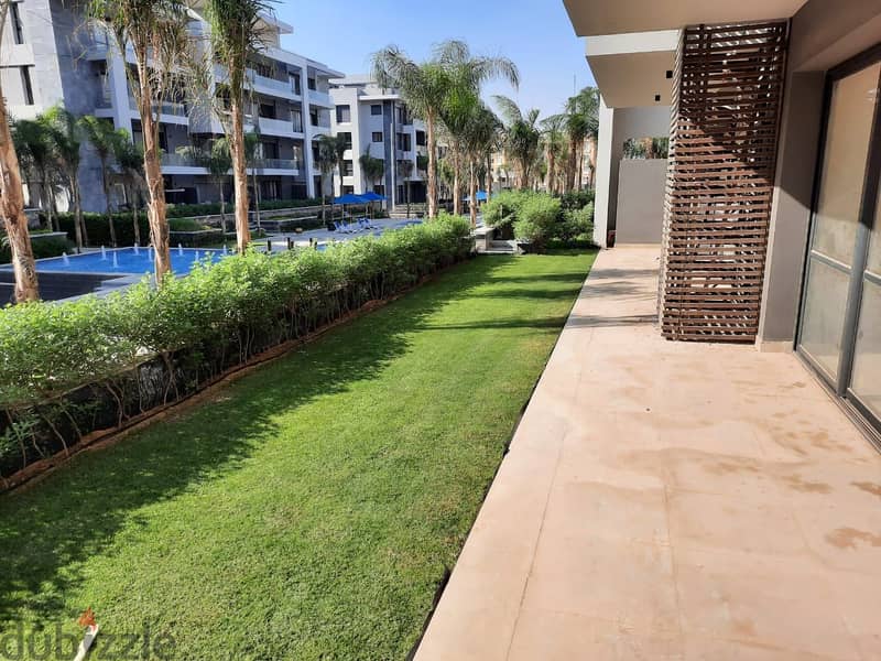 Apartment 168 with garden directly on the pool in La Vista Patio Oro New Cairo شقه 168م بجاردن في الجولدن سكوير كمبوند لافيستا الباتيو اورو 1