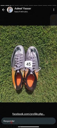 حذاء كرة قدم أصلي مقاس 45