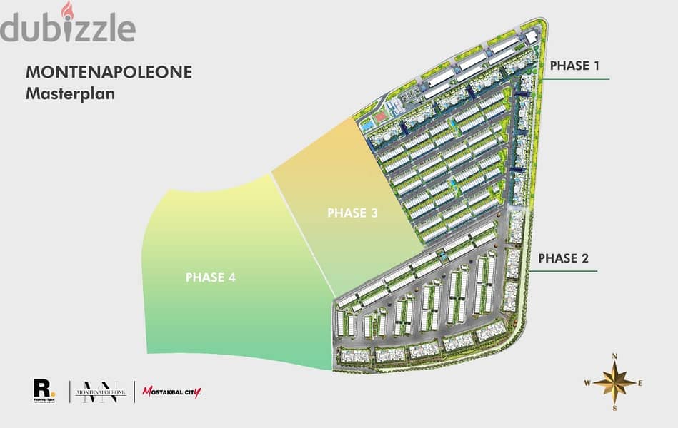 شقة للبيع (دوبلكس) - 113 متر - مدينة المستقبل - كمبوند مونت نابليون المرحلة الأولي 1