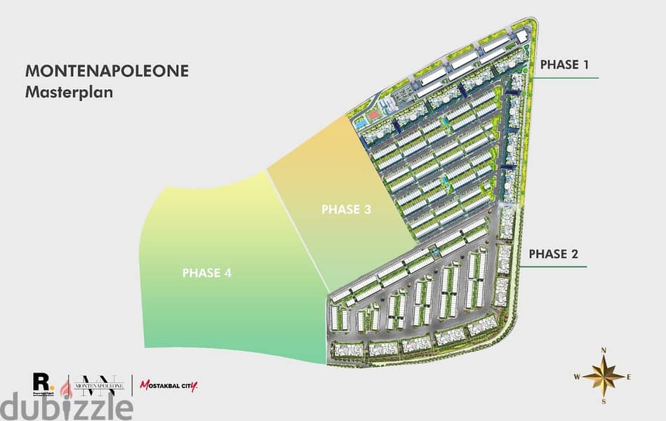 شقة للبيع (دوبلكس) - 113 متر - مدينة المستقبل - كمبوند مونت نابليون المرحلة التانية 1