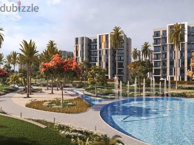 Own a distinctive apartment in Hap Town Compound in Mostaqbal City 7