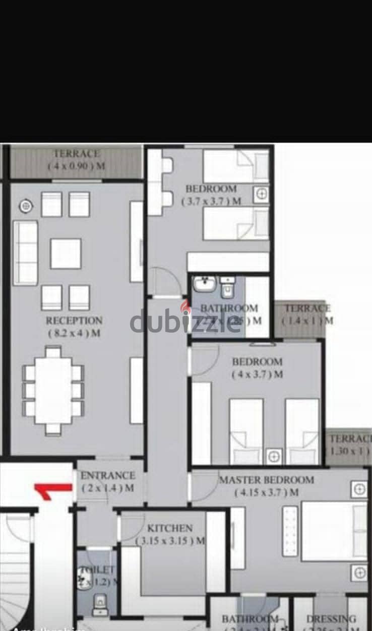 Apartment 162. M with a garden in L'avenir Mostakbal City Semi finished under market price 3