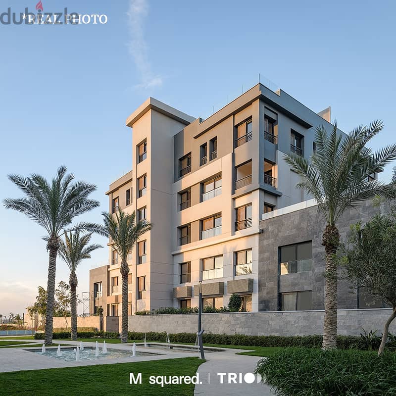 Apartment for sale, 172 M , 3 rooms, finished with a smart home system, in Trio Garden, Fifth Settlement, with the lowest down payment 6