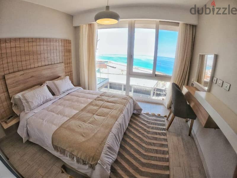 Chalet Service Apartment fully finished ultra-modern in Ain Sokhna | Il Monte Galala | with hotel fully services sea view with only 700k down payment 1