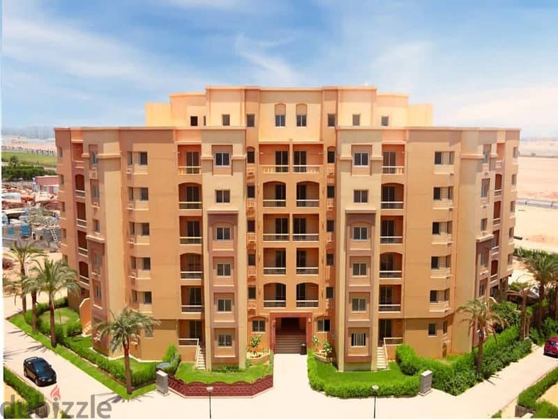 The most distinguished apartment for sale with a 15% down payment in the finest compound in October, “Ashgar City” 7