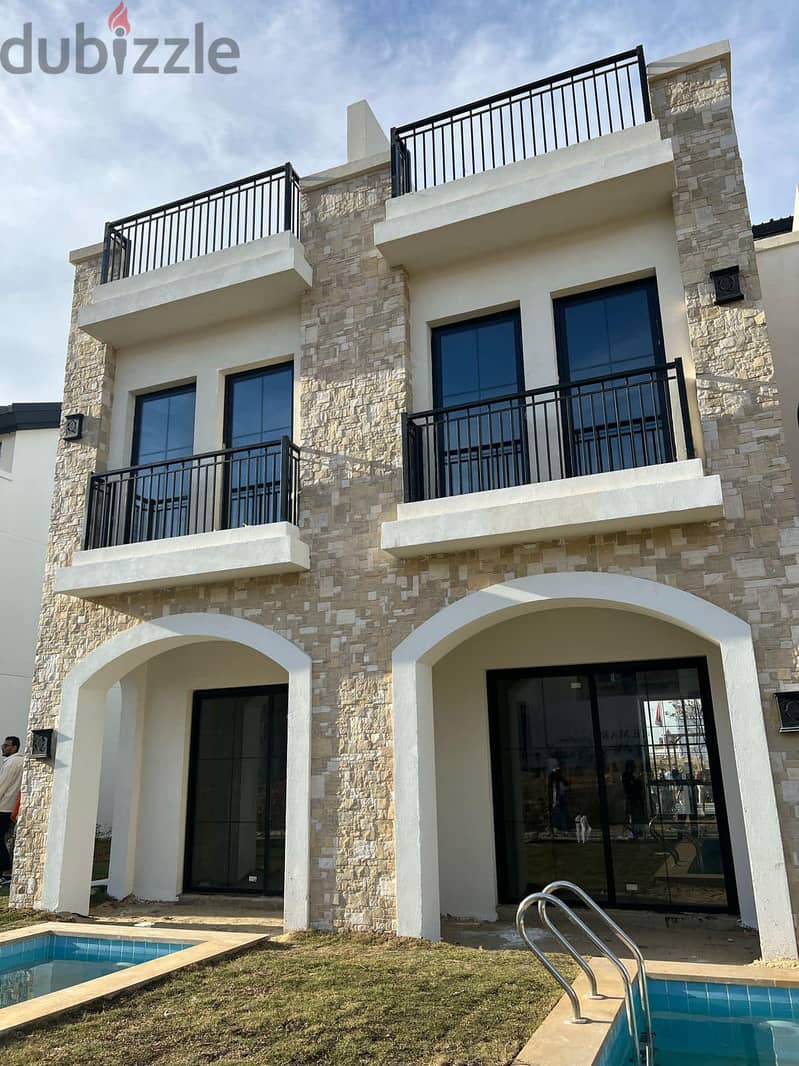 Received a 175 sqm townhouse villa in The Wonder Mark from The Mark Company, the most prestigious compound in Mostakbal City, near New Cairo Fifth. 5