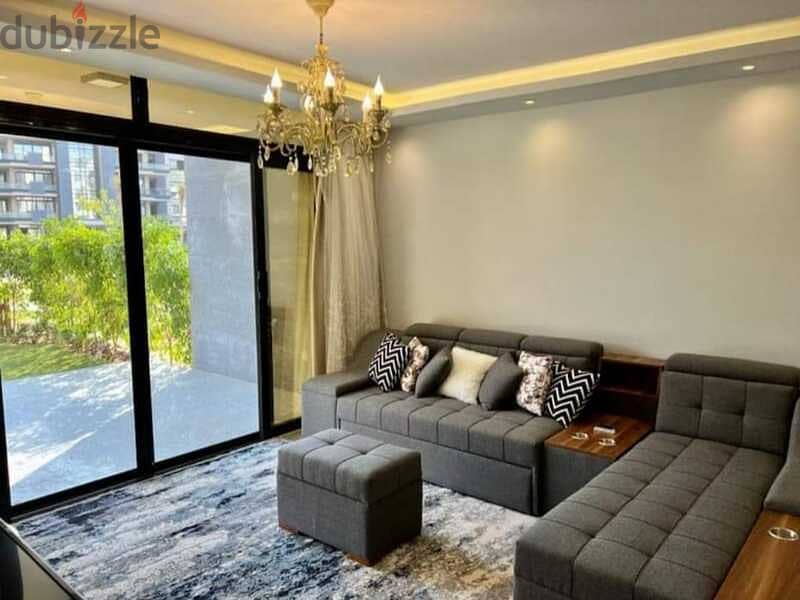 Apartment 122 sqm, finished, with a view garden, in the Fifth Settlement, Azad New Cairo, directly behind the American University 1
