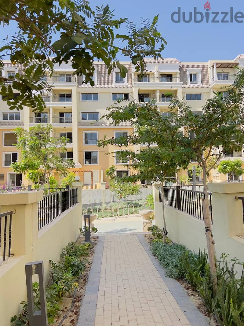 With just a down payment of 772,000 EGP, own a 3-bedroom apartment next to Madinaty in Sarai Compound. 3