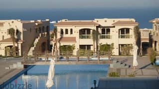Ready chalet for sale in the heart of Ain Sokhna, with an area of ​​​​150 square meters, fully finished, in La Vista Gardens