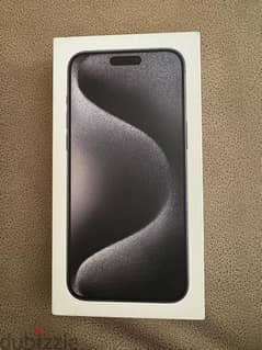 Iphone 15 promax 256 new, sealed, black titanium