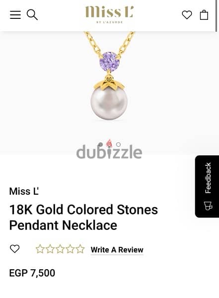 Gold Miss L necklace 1
