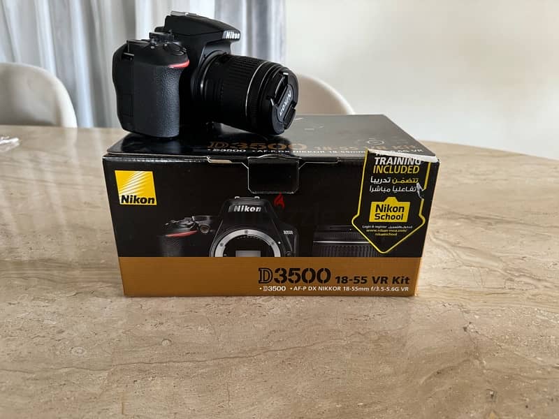New Nikon Camera D 3500  18-55 mm VR Kit  Additional lens 1
