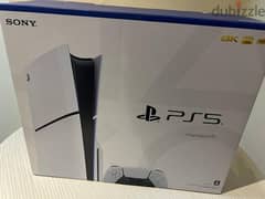 PlayStation 5 Slim Console Disc Version With Controller.