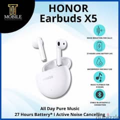 Honor Earbuds X5 Wireless Earphone – White 0
