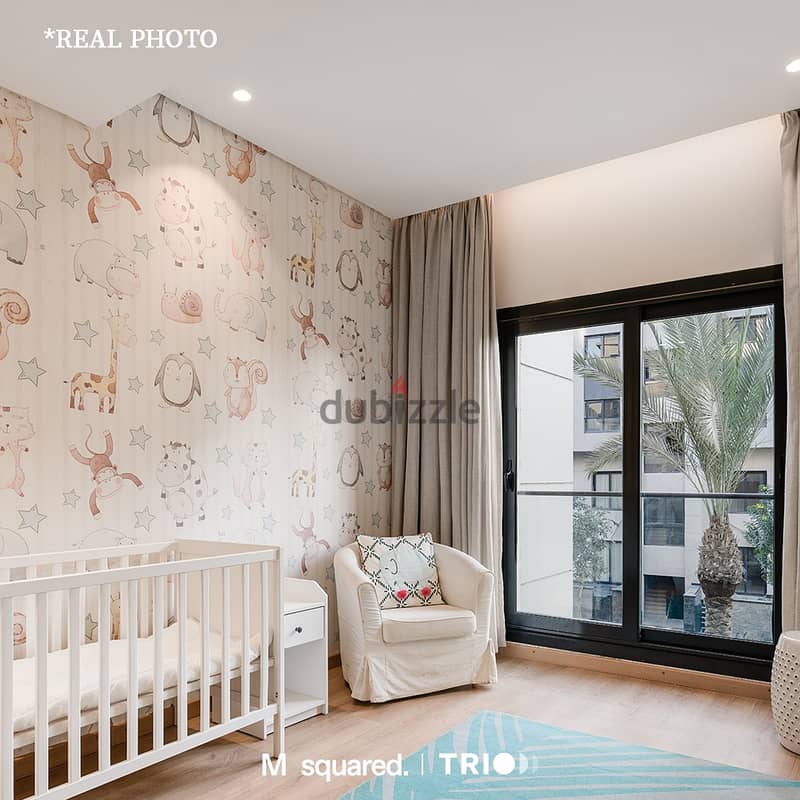 Duplex with garden in Golden Square, installments over 8 years from Trio, fully finished with Smart System for saleدوبلكس بجاردن بالـ Golden Square 5