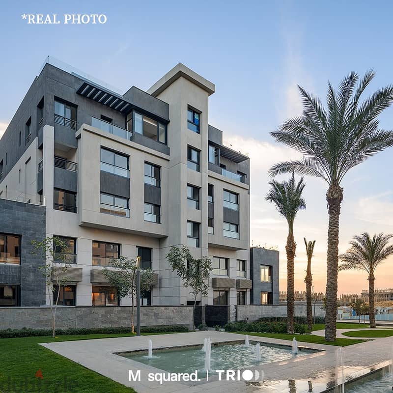 Duplex with garden in Golden Square, installments over 8 years from Trio, fully finished with Smart System for saleدوبلكس بجاردن بالـ Golden Square 7