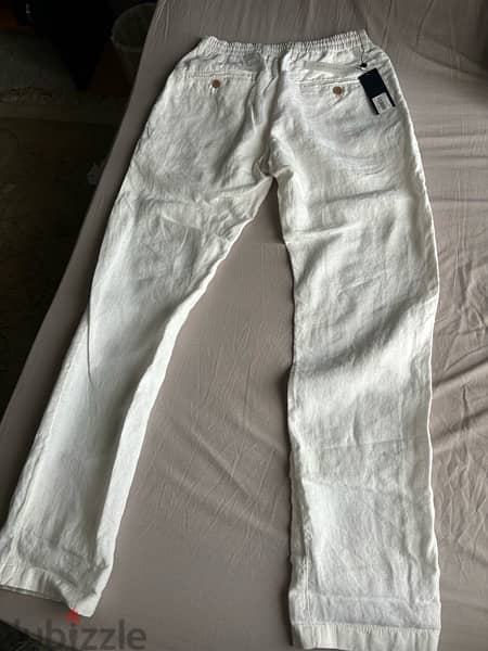 brand new concrete white linen pants size 40 2