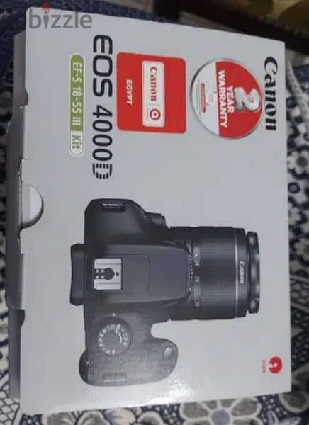 كاميرا Canon EOS 4000D بحالة الجديد وبكل مشتملاتها لم تستعمل الا قليل 1