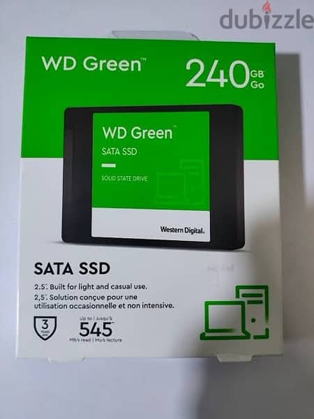هارد SSD ويسترن ديجيتال 240 جيجا 0