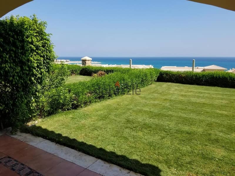 For sale, 150 sqm chalet (finished) + 50 sqm garden, open view, close to the sea, in Lavista, Ain Sokhna, in installments over the longest payment per 3