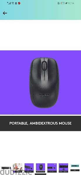 Logitech MK220 Wireless Keyboard And Mouse (English & Arabic Layout) 2