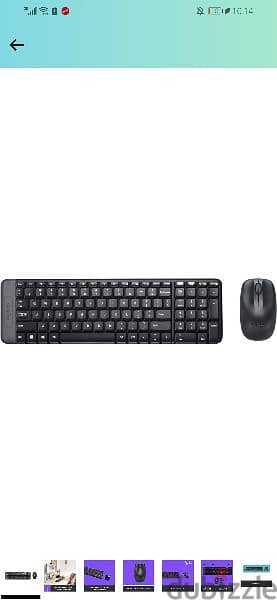 Logitech MK220 Wireless Keyboard And Mouse (English & Arabic Layout) 3