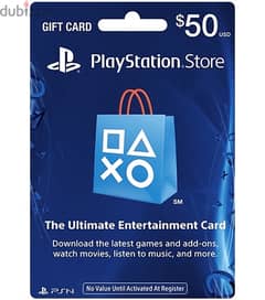 PSN Gift Card 50$ US Region 0