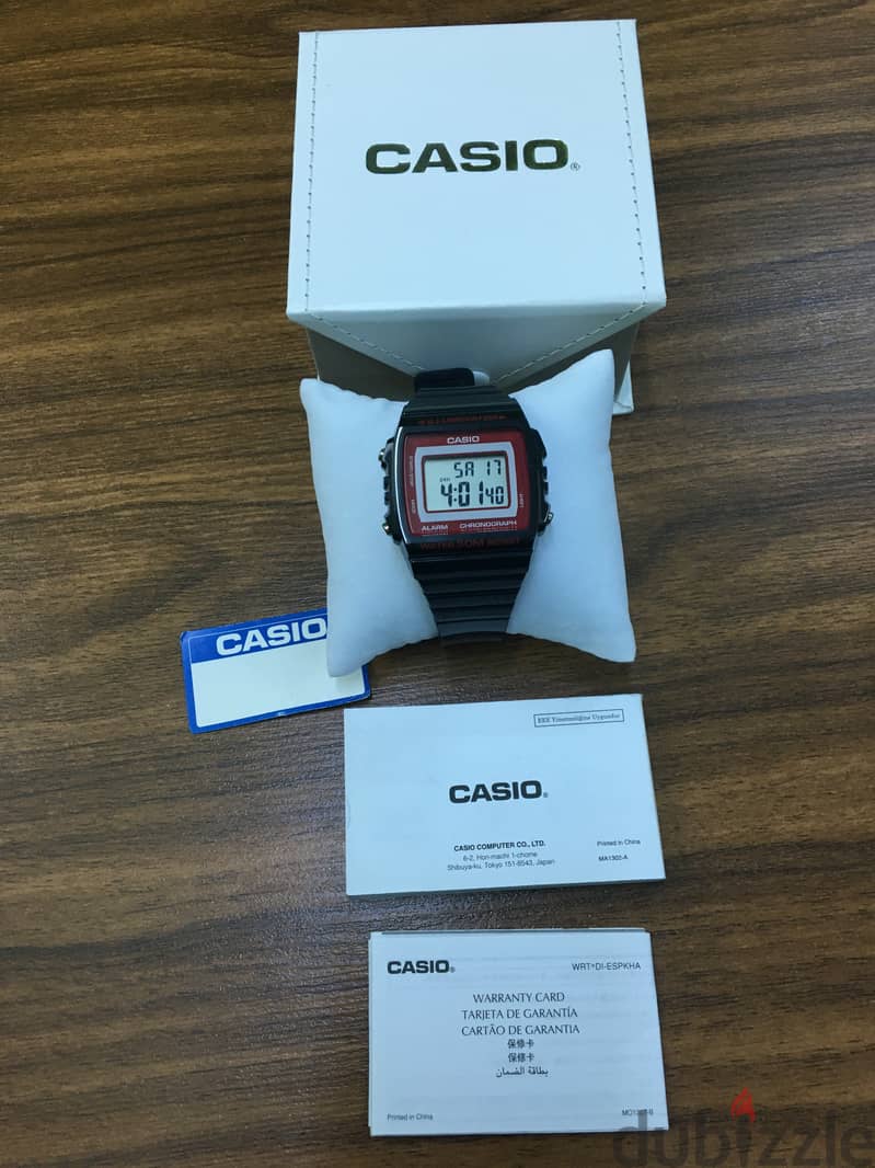 كاسيو أصلية جديدة لم تستعمل  Casio W-215H-1A2VDF 0