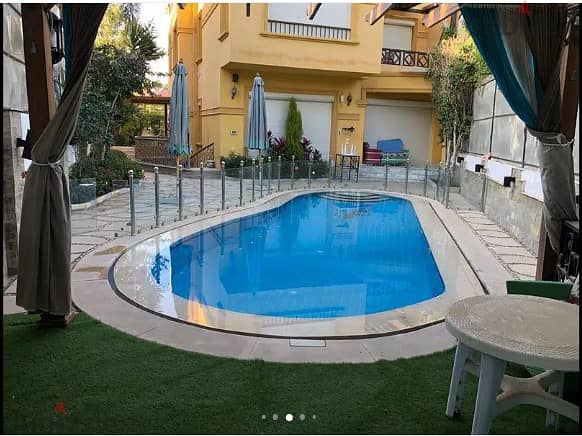 Twin house villa for sale in Laterra compound, next to the American University, fully finished, with a private swimming pool 0