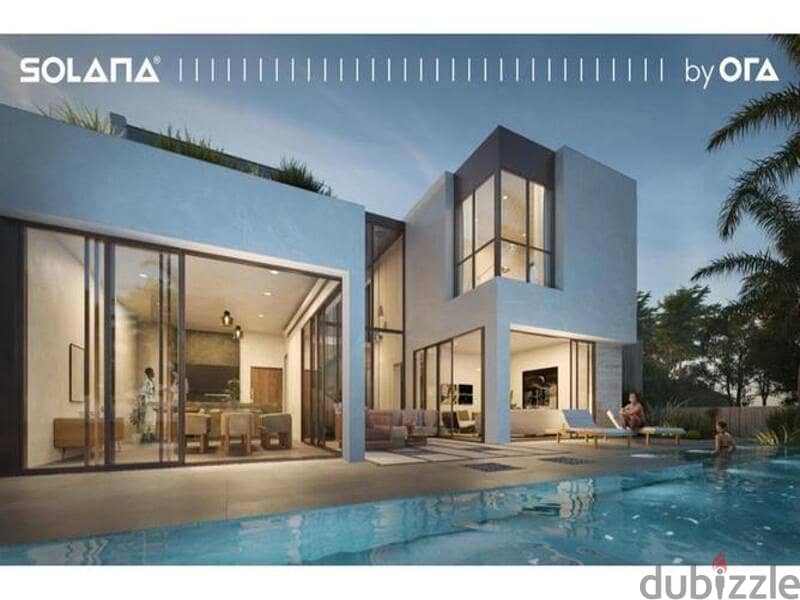 Villa with 10% down payment, finished, with air conditioning, by Naguib Sawiris, in Ora Companies, Solana Compound, Sheikh Zayed, Solana West, New Zay 2