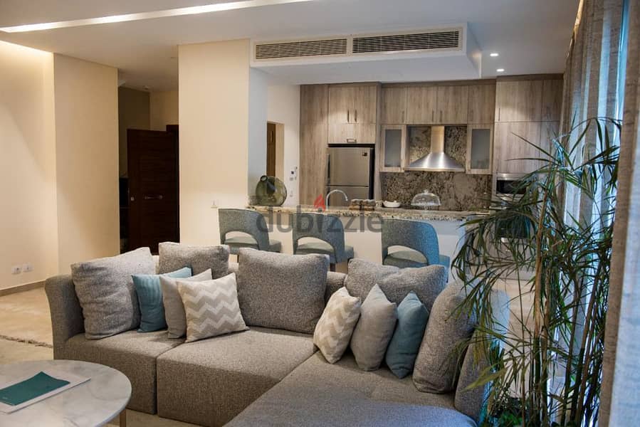 شقة للبيع في تريو جاردنز كمبوند التجمع الخامس  شقة 3 غرف بقلب القاهرة الجديدة مقدم10%قسط على10سنين 9
