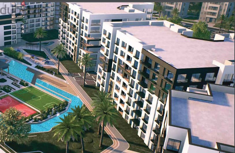 With a 10% down payment and installments over 10 years, an apartment with a garden for sale in the first Smart Compound in the Administrative Capital 3