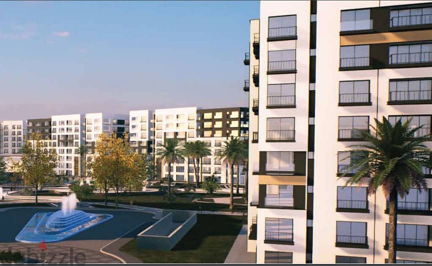 With a 10% down payment and installments over 10 years, an apartment with a garden for sale in the first Smart Compound in the Administrative Capital 4