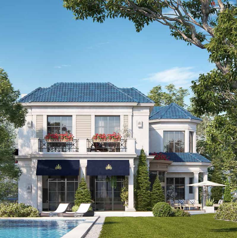 Greek Villa 356 m Fantastic On The Lagoon Directly In Mountain View Mostakbal Bamies Location Inside The Compound With Installments 4
