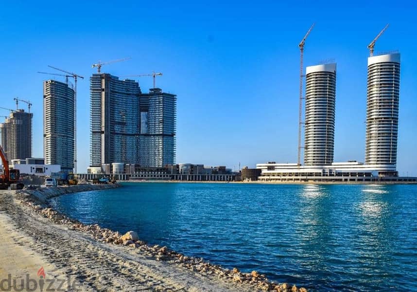 Apartment For Sale Ready To Move High End fully finished Sea view & lagoon view  Installments over 2030 Alamein Towers City Edge 3